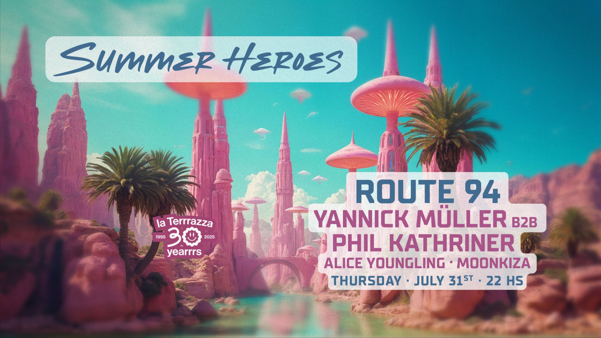 SUMMER HEROES / Open Air with ROUTE 94 / La Terrrazza image