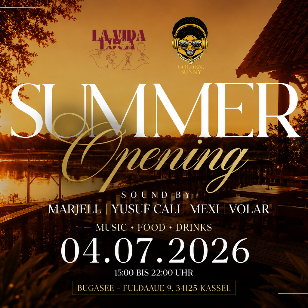 SUMMER OPENING BUGASEE  - Techno-Party am Sa 4 Juli im Bugasee