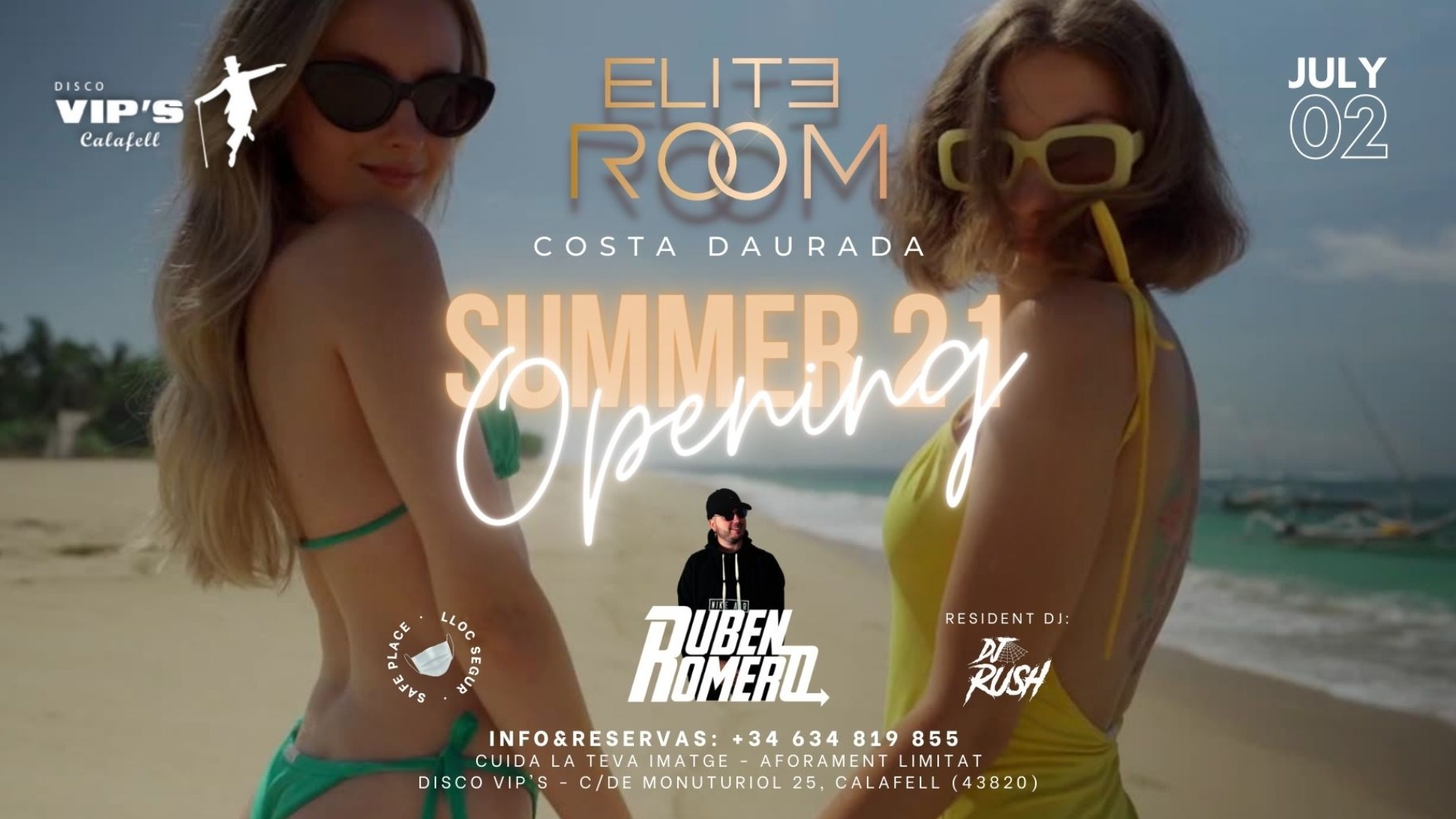 SUMMER OPENING | Disco Vip's Calafell Pres. ELITE ROOM image