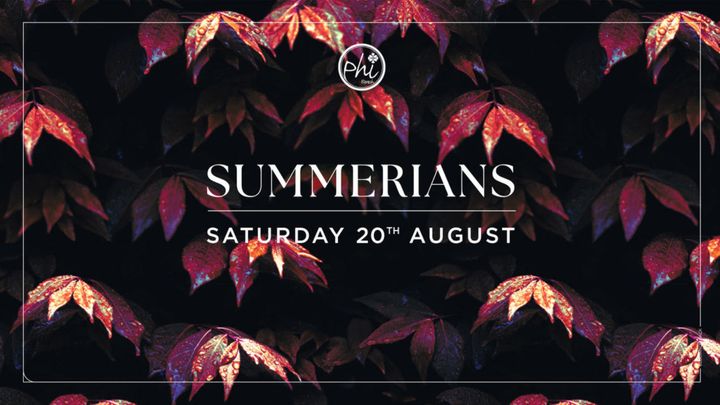 Cover for event: SUMMERIANS - August 20th