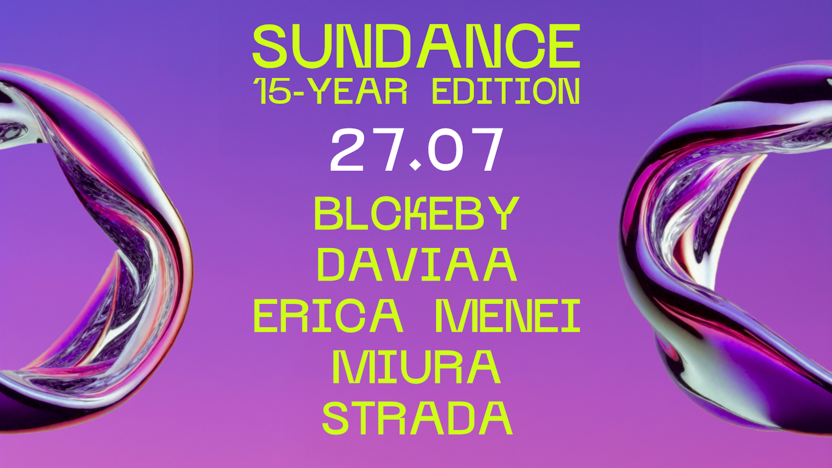 SUNDANCE | 27.07 | 15th YEARS EDITION image