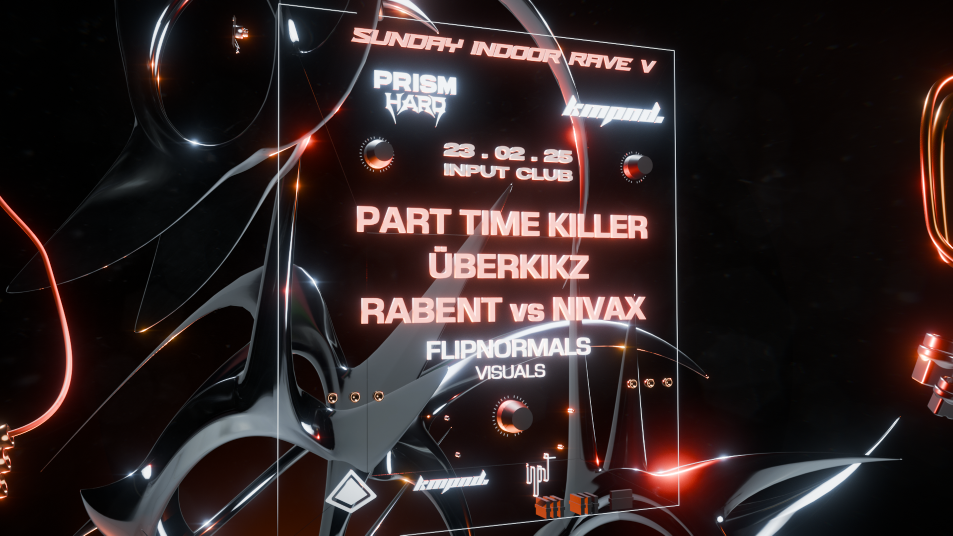 SUNDAY INDOOR RAVE by PRISM & KOMPOUND pres PART TIME KILLER & ÜBERKIKZ image