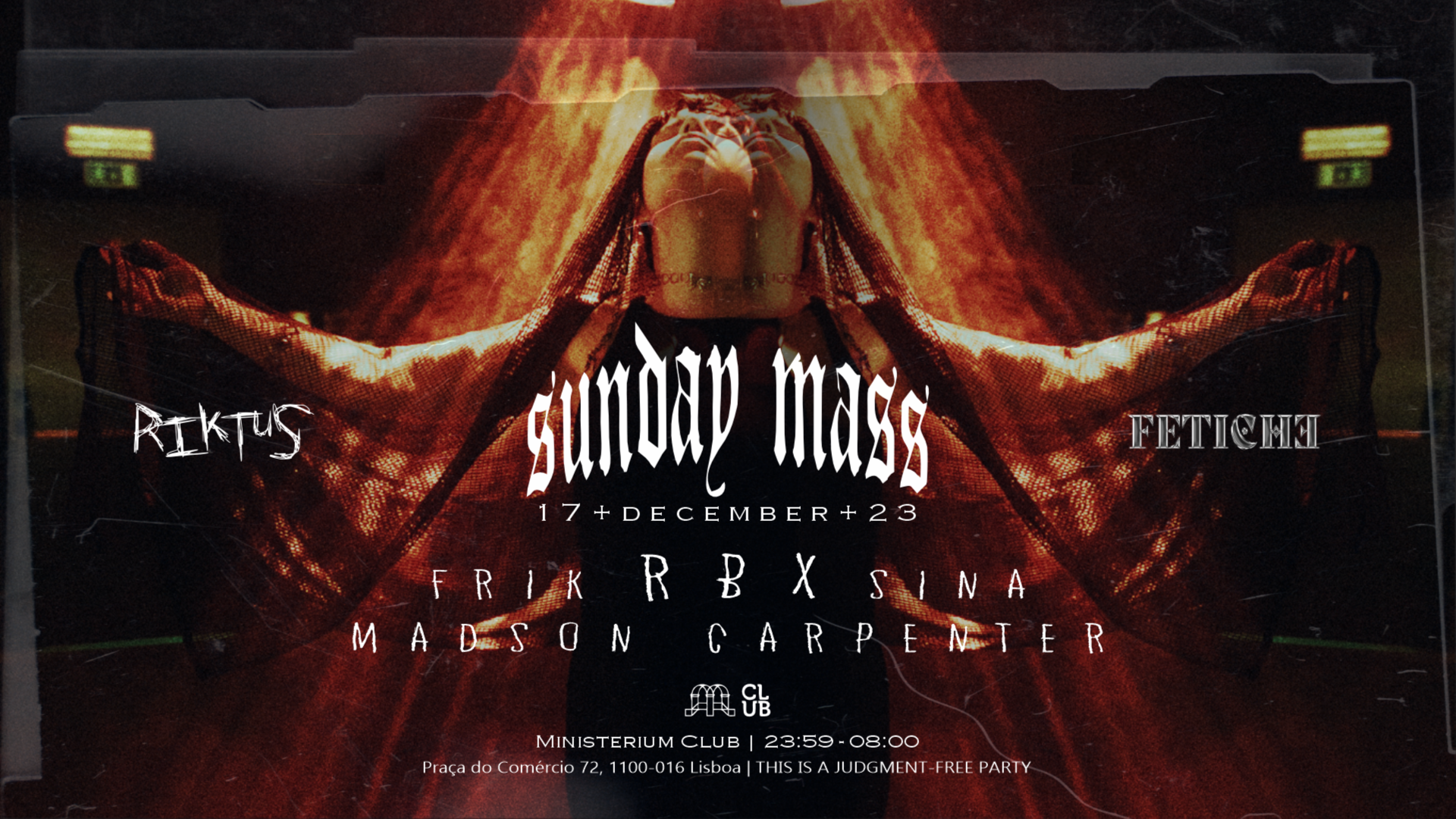 Sunday Mass [Riktus + Fetiche] with RBX, Frik, Madson Carpenter and Sina image