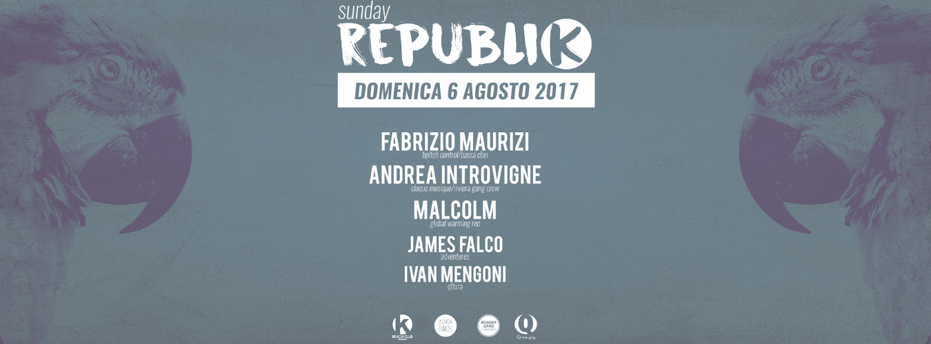 Sunday Republik at K-Beach Club Sanremo image