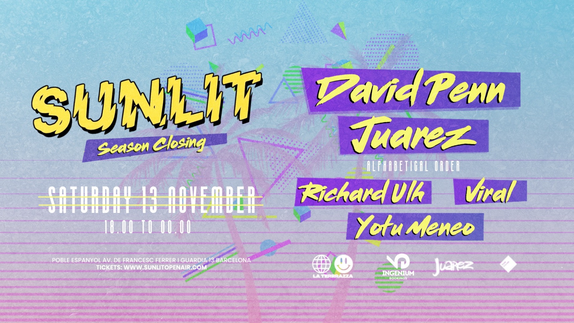 SUNLIT OPEN AIR pres. DAVID PENN @ La Terrrazza [CLOSING PARTY] image