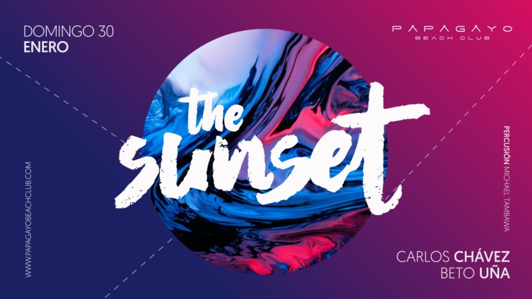 Sunset 19:00 a 0:00 event cover