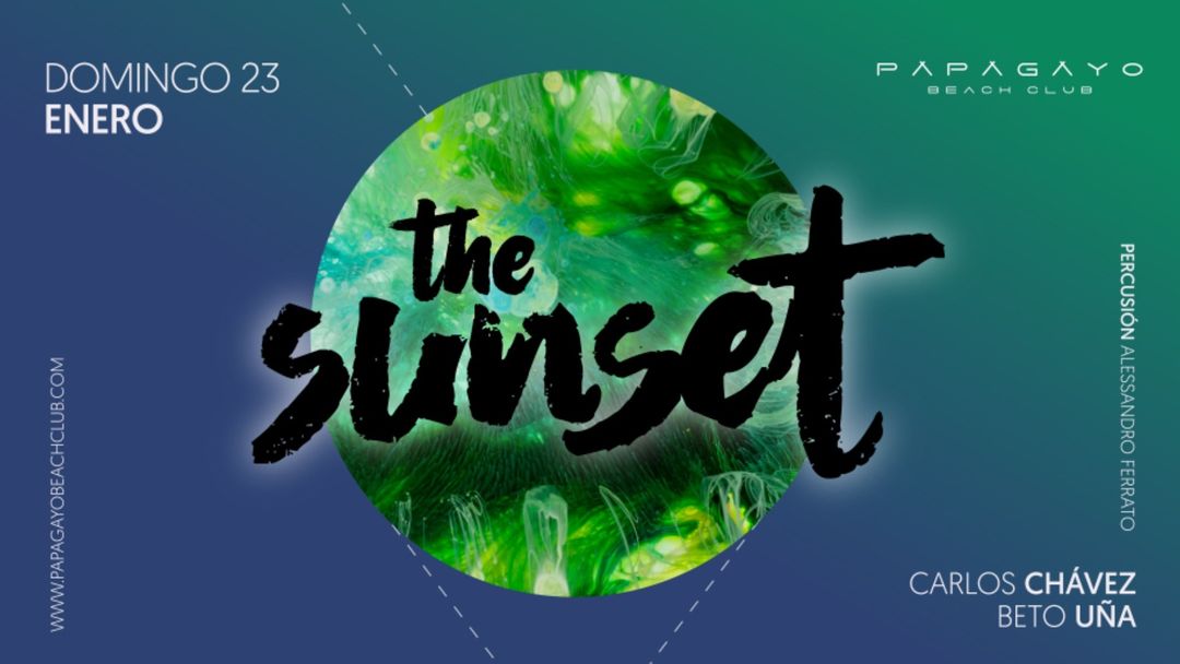 Sunset 19:00 a 0:00 event cover