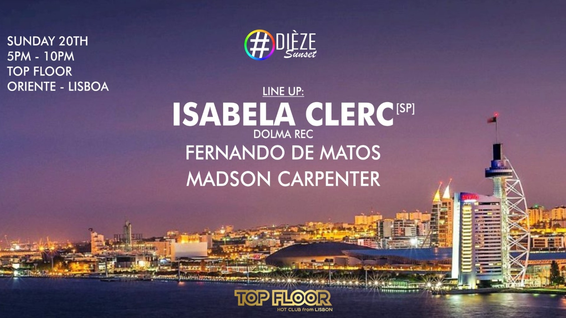 Sunset Dieze Party With Isabela Clerc