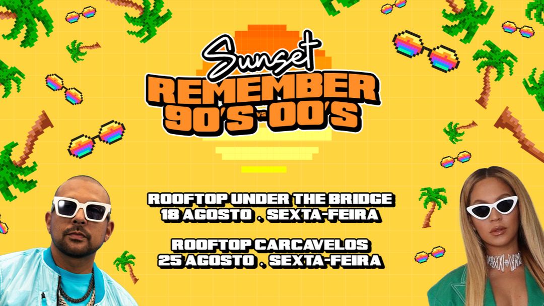 Cartell de l'esdeveniment Sunset - Remember the 90's vs 00's