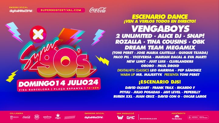 Cover for event: Super 90s Open Air Festival with Vengaboys, 2unlimited, Alice Dj and many more
