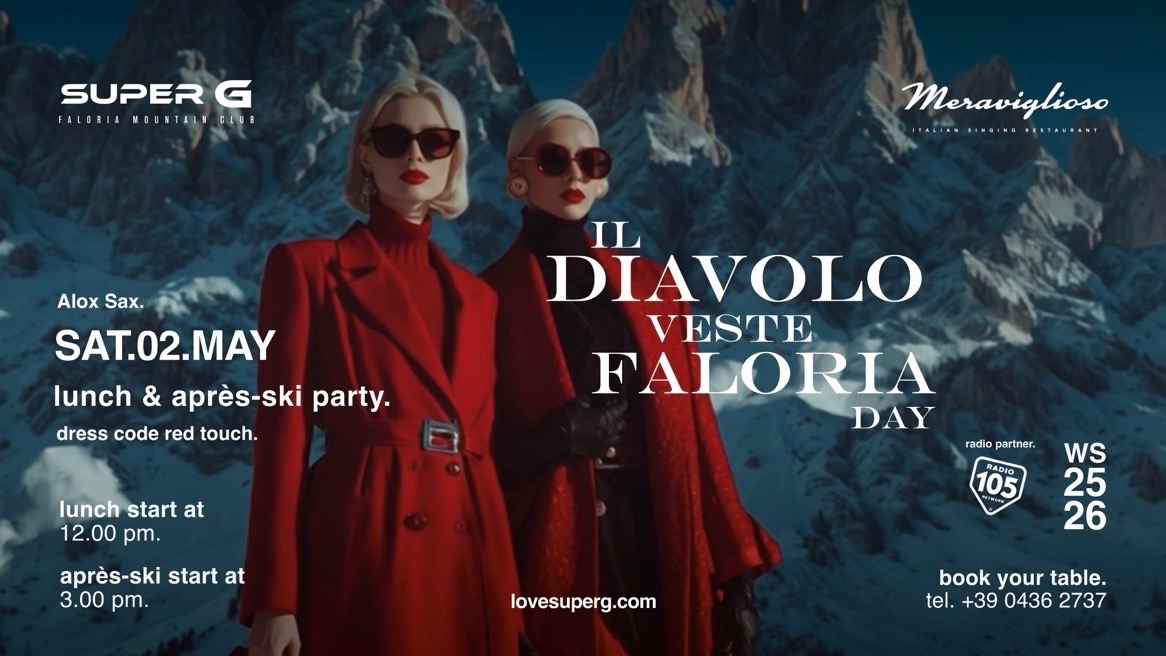 SUPER G presents IL DIAVOLO VESTE FALORIA | Lunch & Après-ski image