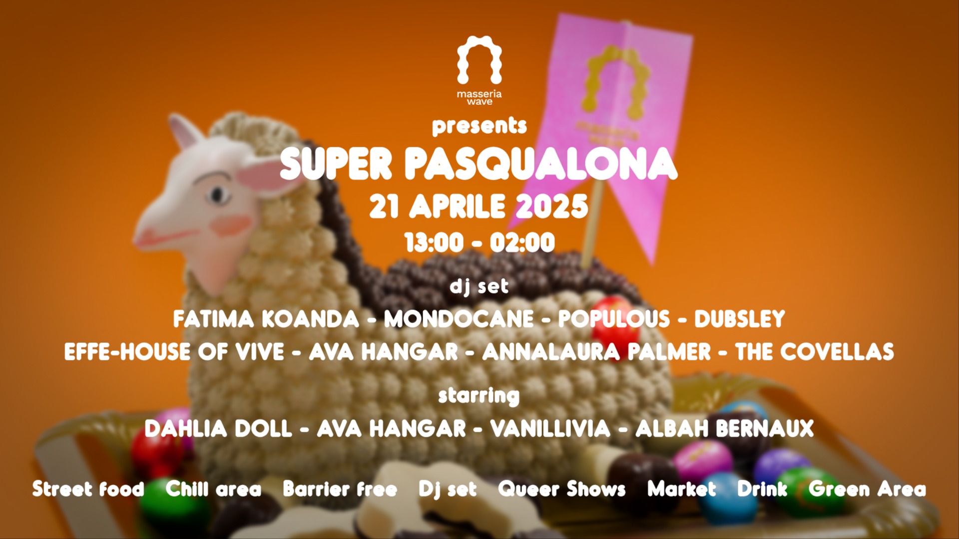 SUPER PASQUALONA con Fatima Koanda, Mondocane, Populous, Dubsley, Effe, Ava Hangar & More... image