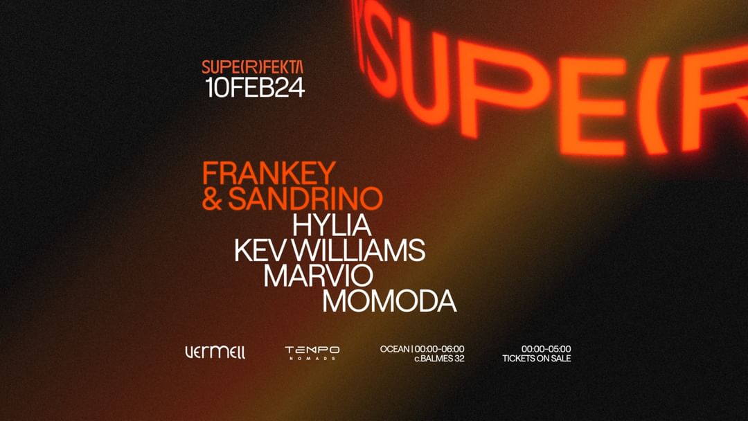 Cartel del evento SUPERFEKTA NEW SEASON w/ Frankey & Sandrino