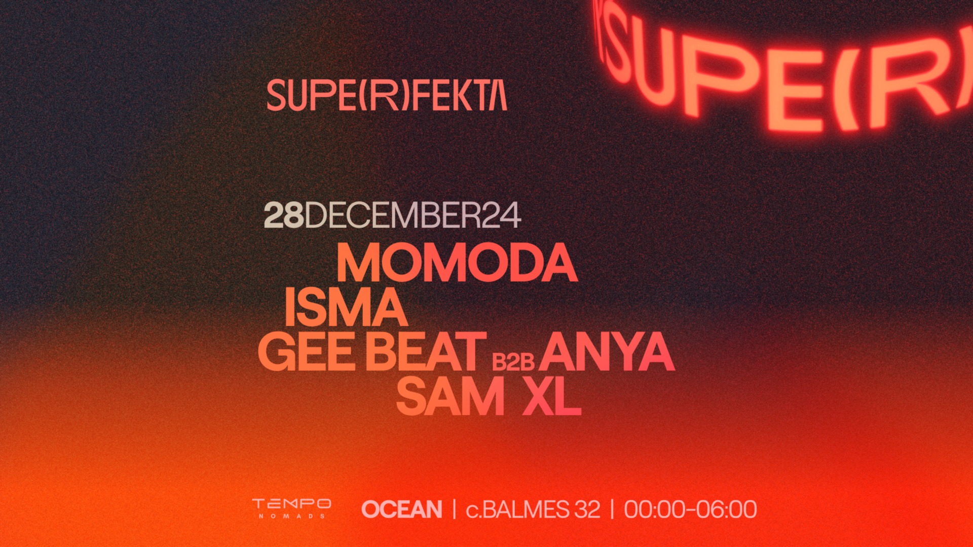 SUPERFEKTA pres. MOMODA, ISMA, GEE BEAT, ANYA, SAM XL image