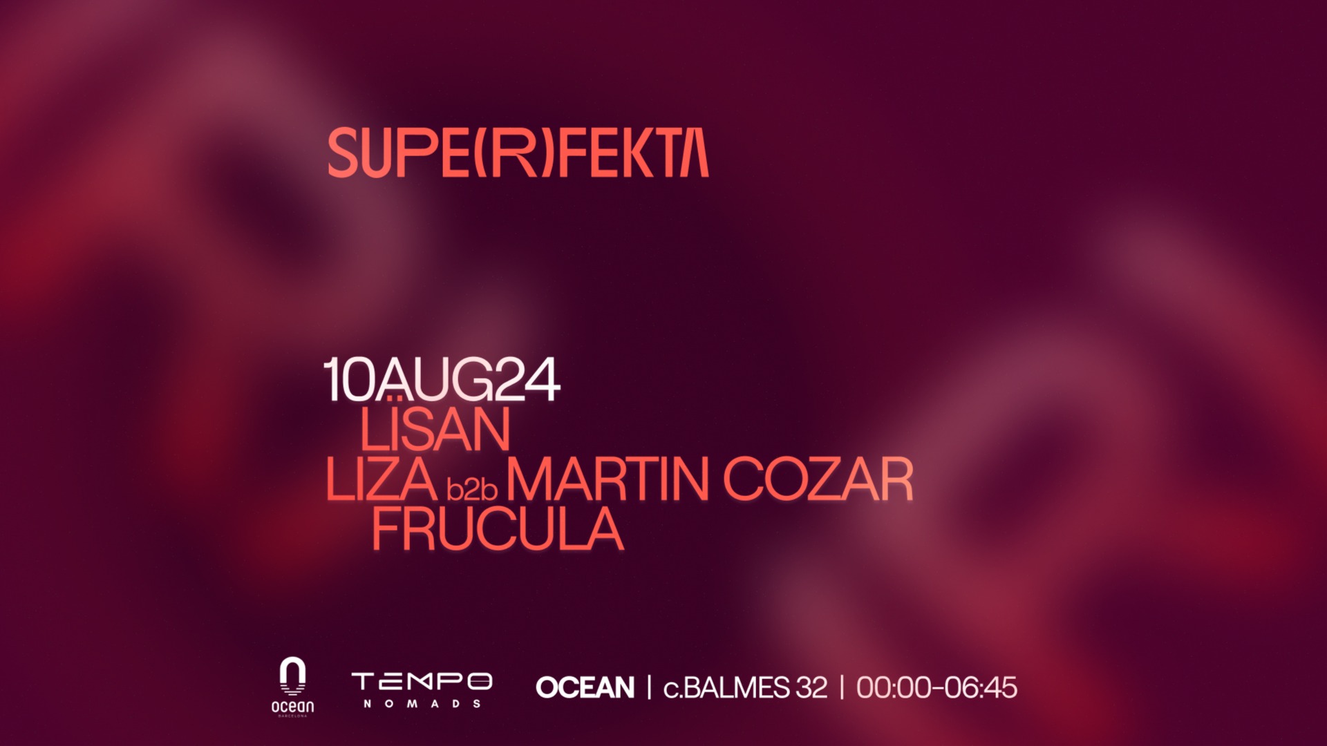 SUPERFEKTA w/ LÏSAN + LIZA b2b MARTIN COZAR + FRUCULA image
