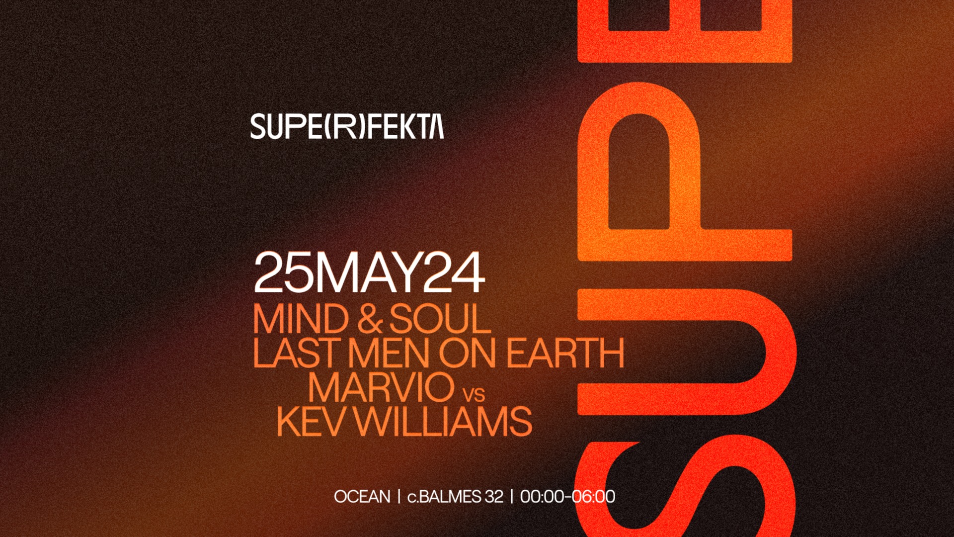 SUPERFEKTA w/  Mind&Soul, Last Men on Earth, Kev Williams b2b Marvio image