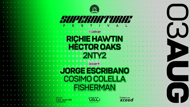 Cover for event: SUPERNATURAE 03/08 w/RICHIE HAWTIN, HECTOR OAKS and JORGE ESCRIBANO
