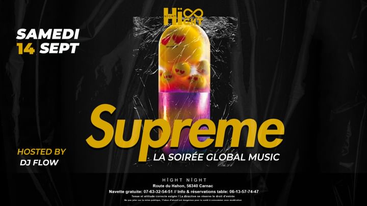 Cover for event: SUPREME