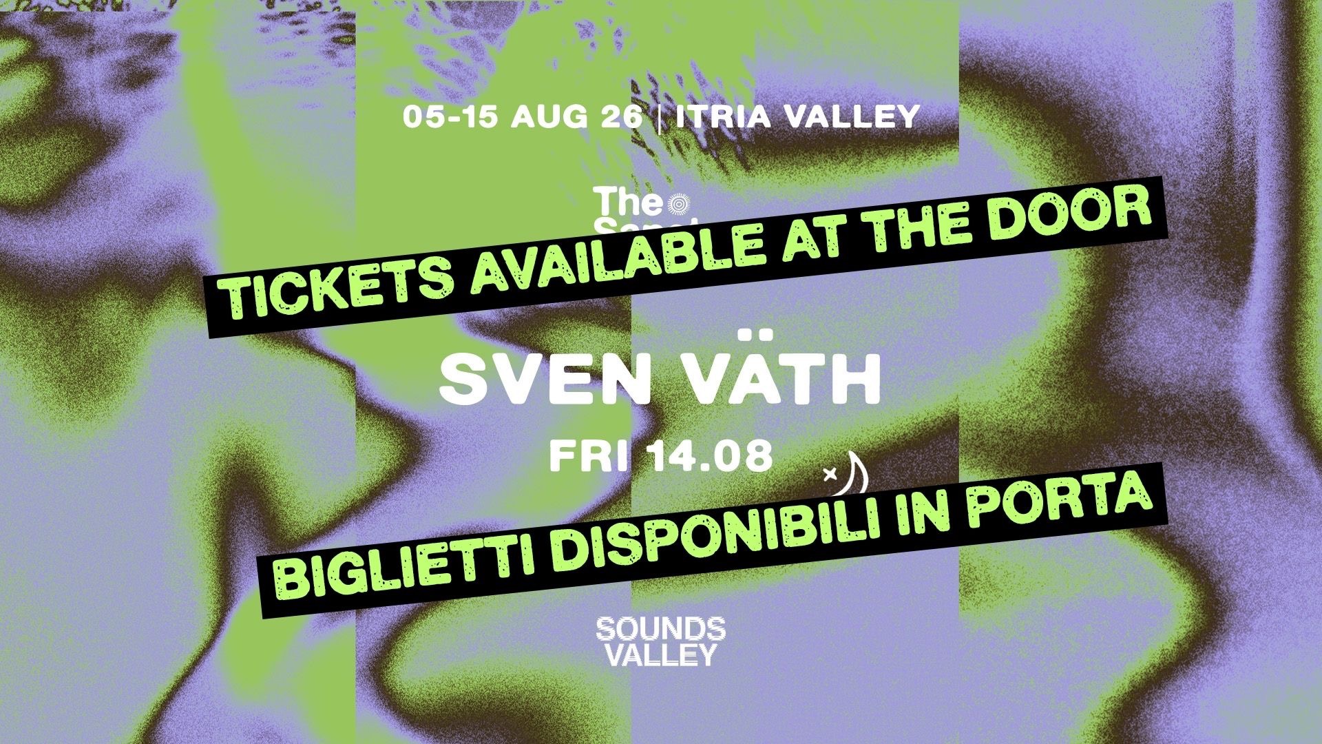 SVEN VÄTH 14.08 | TICKETS AT THE DOOR | THE SANCTUARY FESTIVAL