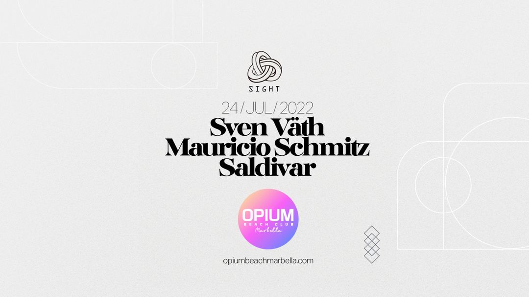 Cartel del evento SVEN VÄTH, MAURICIO SCHMITZ & SALDIVAR