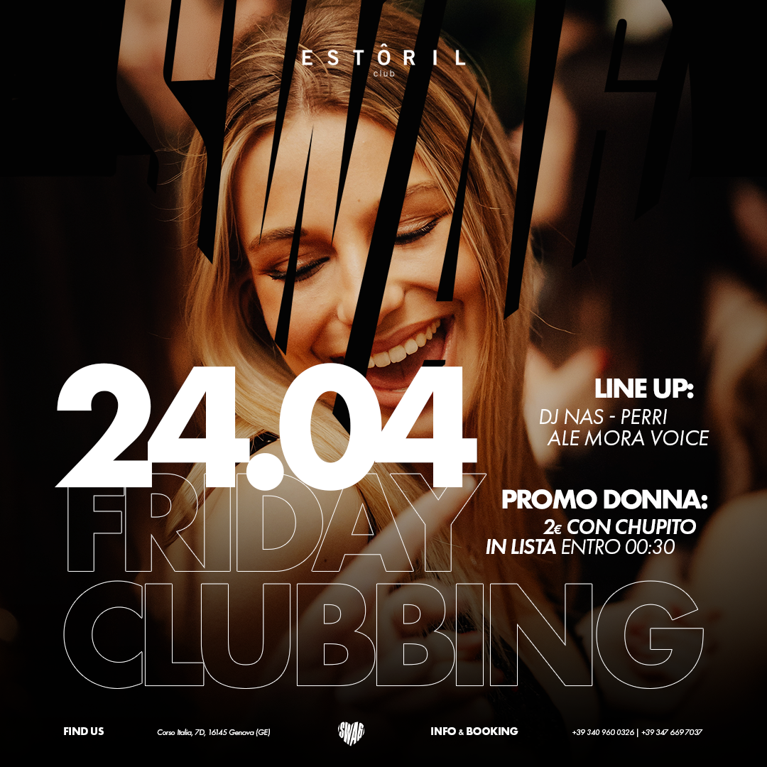 SWAG FRIDAY CLUBBING | ESTORIL BEACH CLUB image