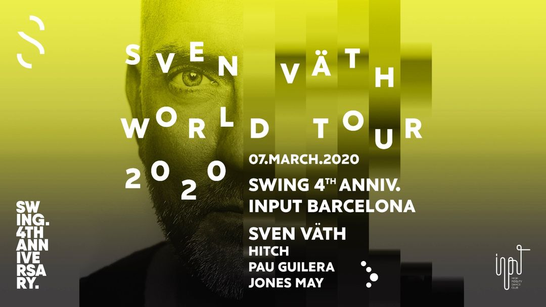 Cartel del evento SWING IV anniversary with SVEN VÄTH