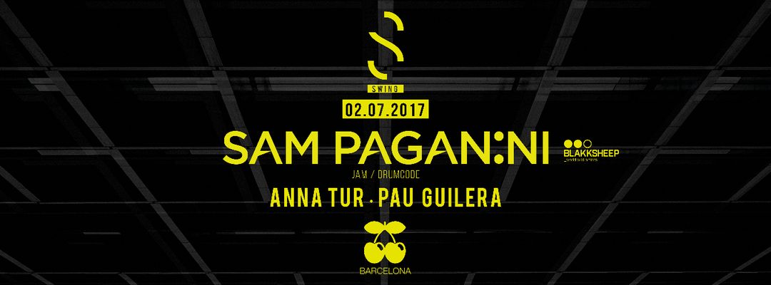 Copertina evento SWING pres. Sam Paganini, Anna Tur, Pau Guilera