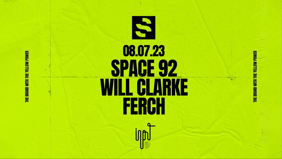 SWING pres. SPACE 92 & WILL CLARKE  event cover