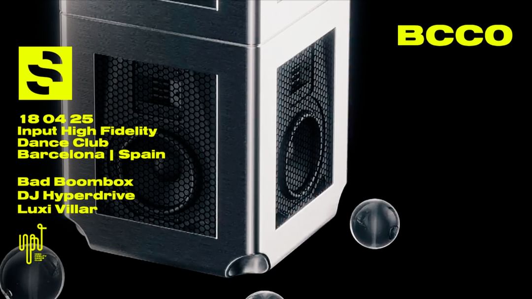 SWING x BCCO with/ BAD BOOMBOX & DJ HYPERDRIVE -Eventplakat