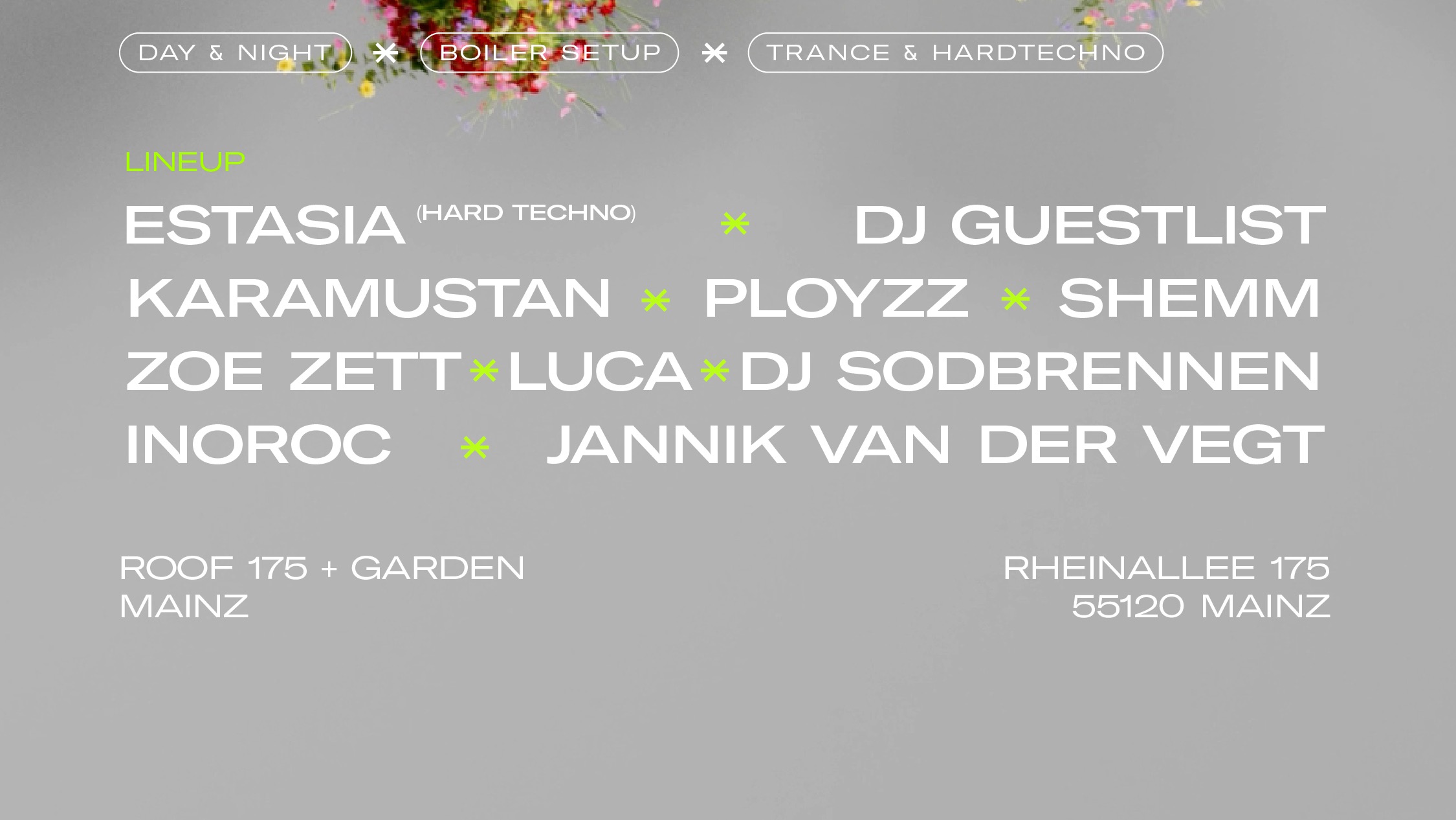 Synden Day/Night w/Estasia, Dj Guestlist, Karamustan, Ployzz and more image