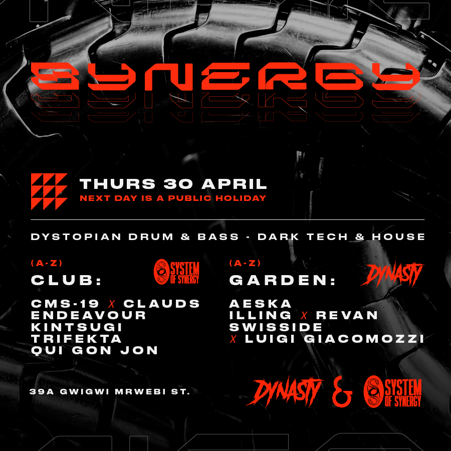 Synergy @ AND ft. Dynasty in the Garden - Dystopian DnB ,Dark Tech & House