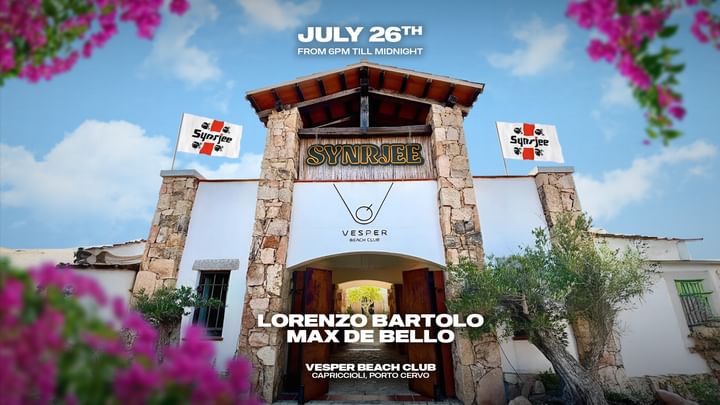 Cover for event: SYNRJEE at Vesper Beach Club