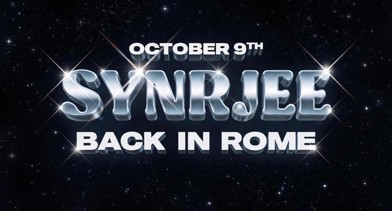SYNRJEE back in Rome @ Localização secreta | Bilhetes & Guest Lists