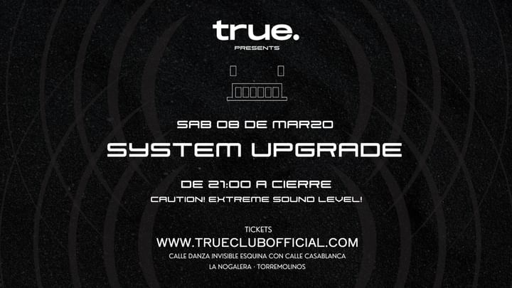 Cover for event: SYSTEM UPGRADE