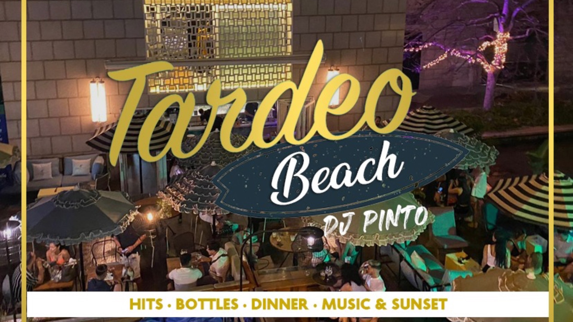 TARDEO BEACH - FREE DRINK AT OPEN AIR TERRACE WITH LIVE DJ