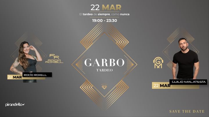 Cover for event: TARDEO CON GARBO