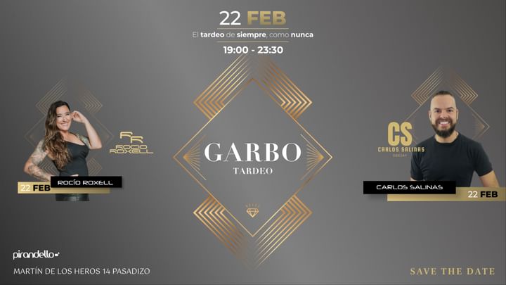 Cover for event: TARDEO CON GARBO