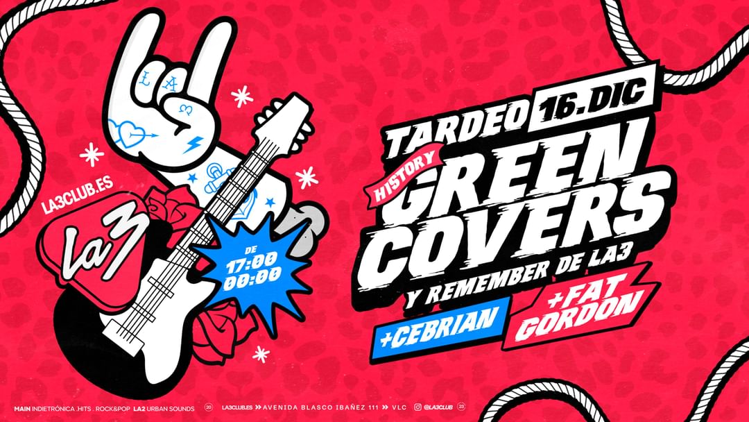 TARDEO LA3 HISTORY | GREENCOVERS | CEBRIÁN | FAT GORDON-Eventplakat