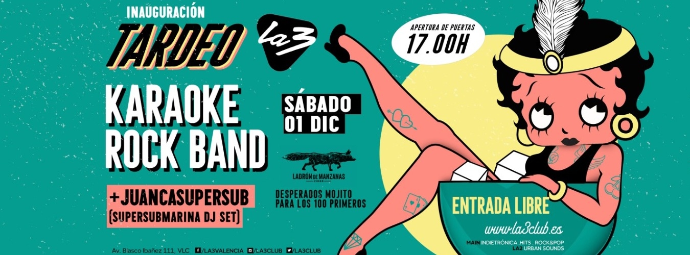 TARDEO.  Supersubmarina DJ Set + Karaoke Rock Band image