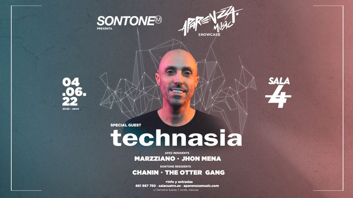 Cover for event: Technasia - Sontone presenta Aparenzza Music Showcase