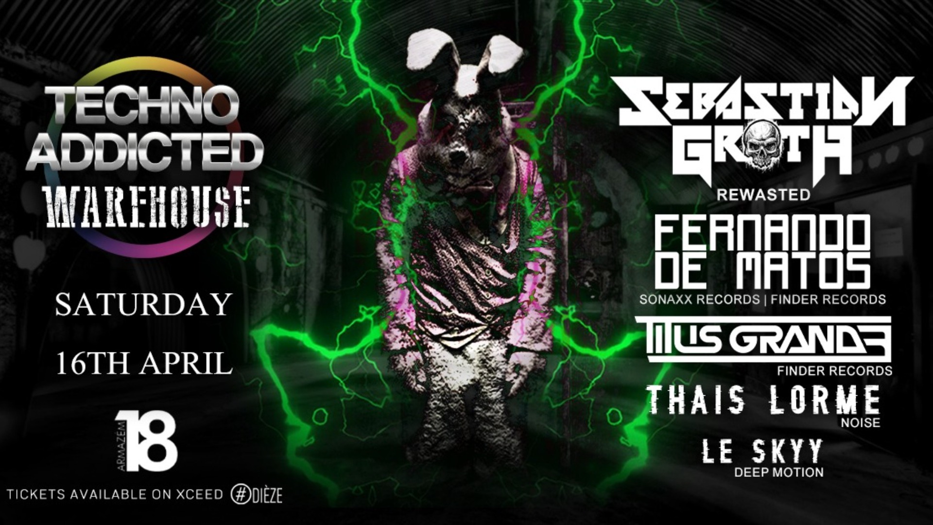 SEBASTIAN GROTH  Techno Addicted Warehouse /first time in Portugal image