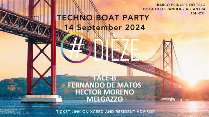 Cover for event: Techno boat Party by Dièze Principe do Tejo 