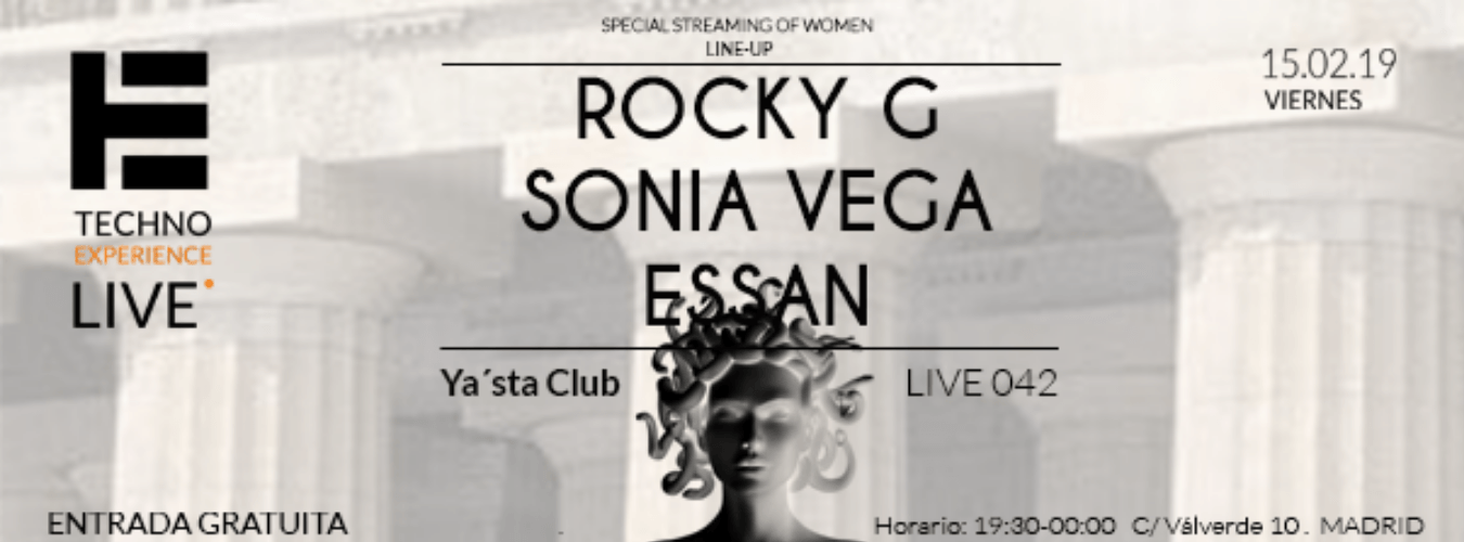 Techno Experience Live 042 - ROCKY G | SONIA VEGA | ESSAN image