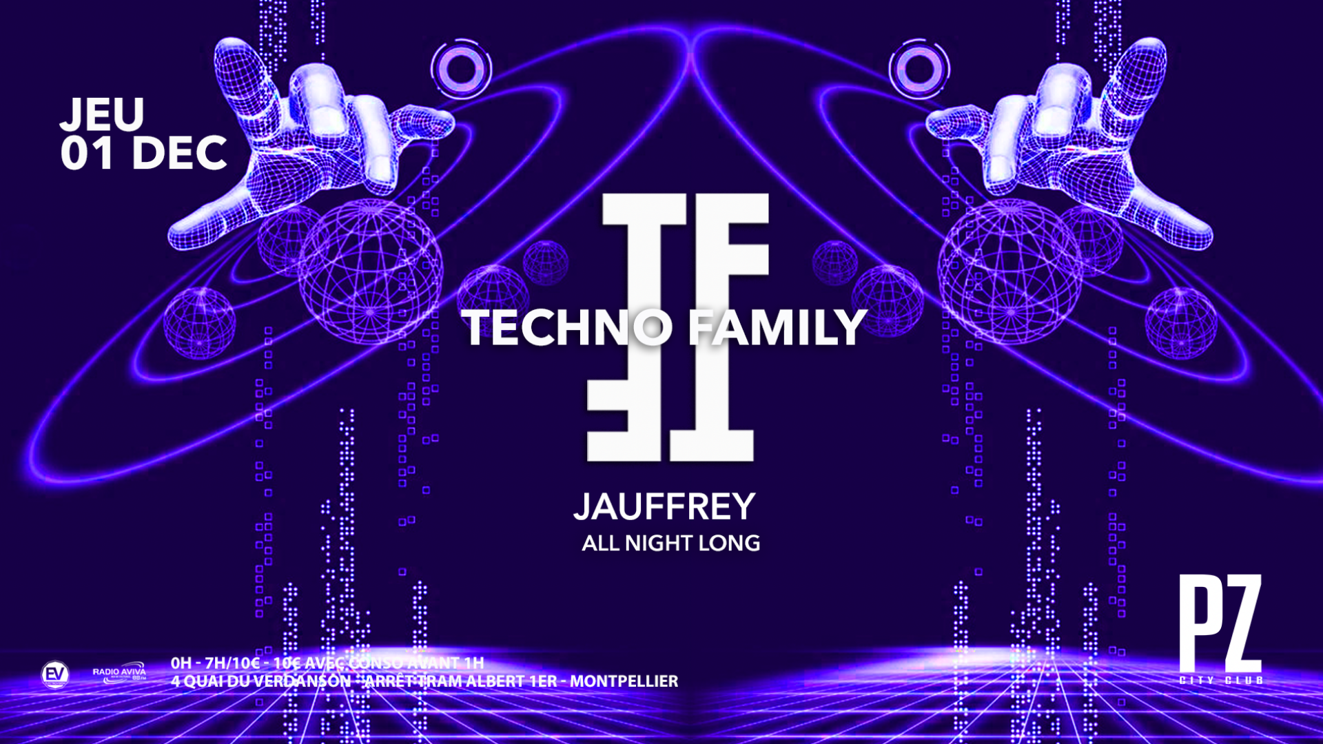 TECHNO FAMILY x JAUFFREY x PZ City Club image