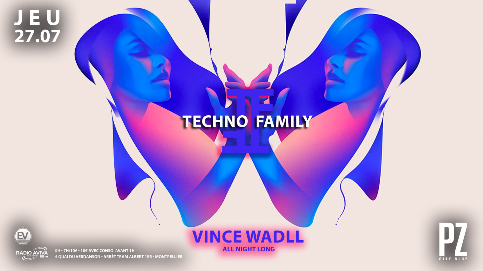 TECHNO FAMILY x Vince Wadll x PZ City Club image