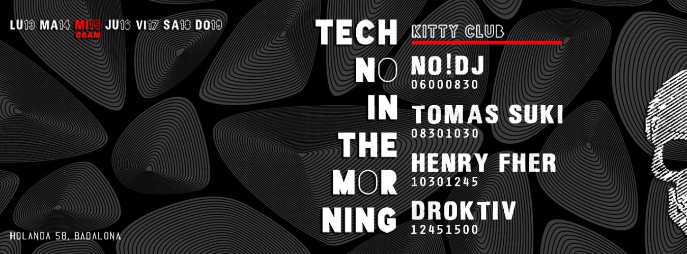 Techno in the MORNING! image