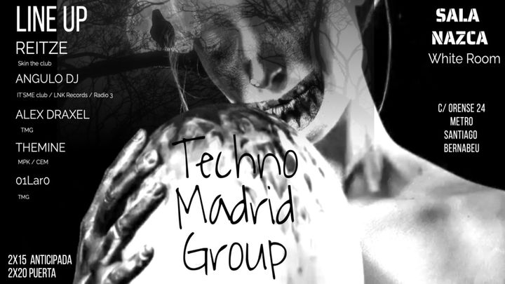 Cover for event: TECHNO MADRID GROUP VIERNES 9 DICIEMBRE SALA WHITE