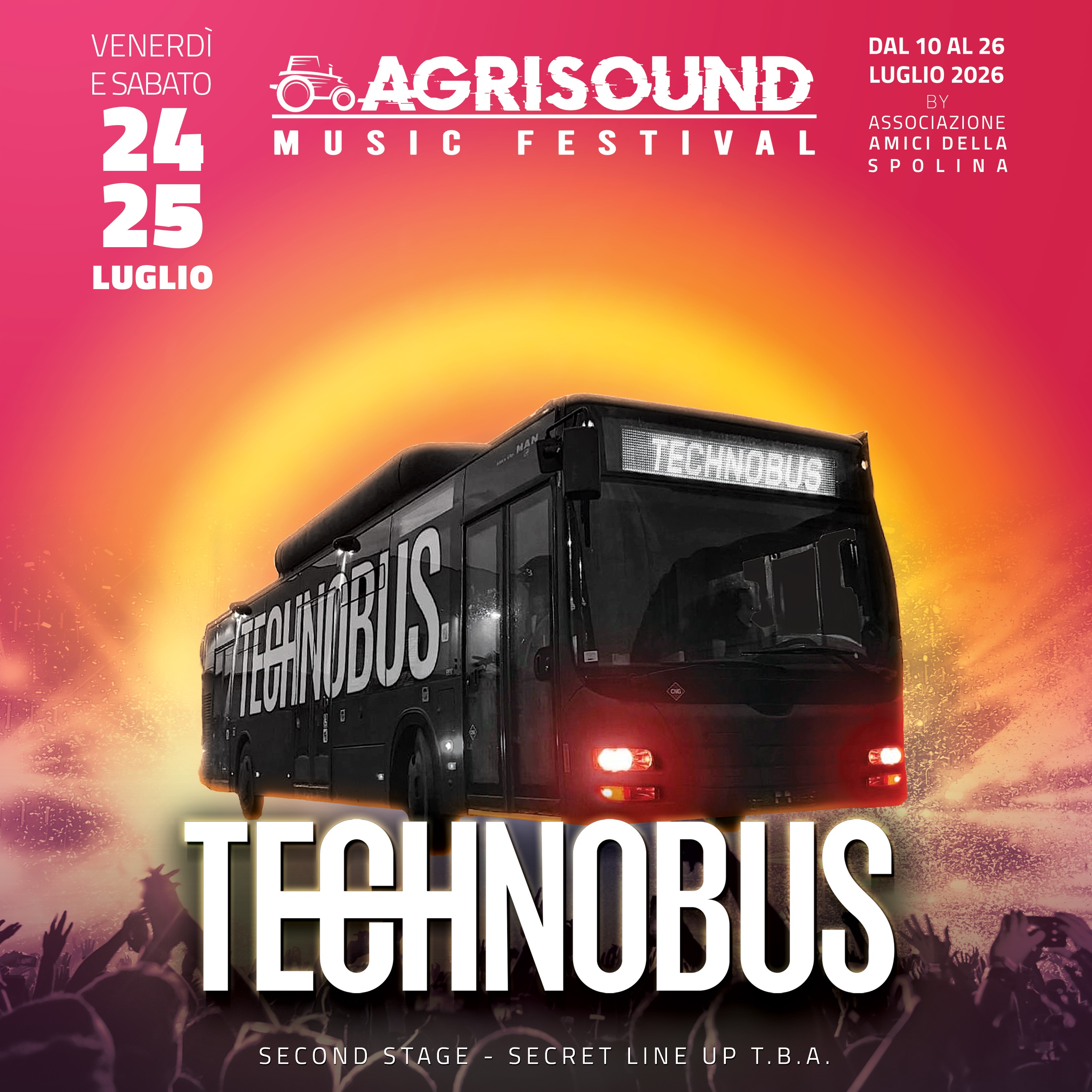 TECHNOBUS Agrisound Music Festival - Sabato 25 Luglio image