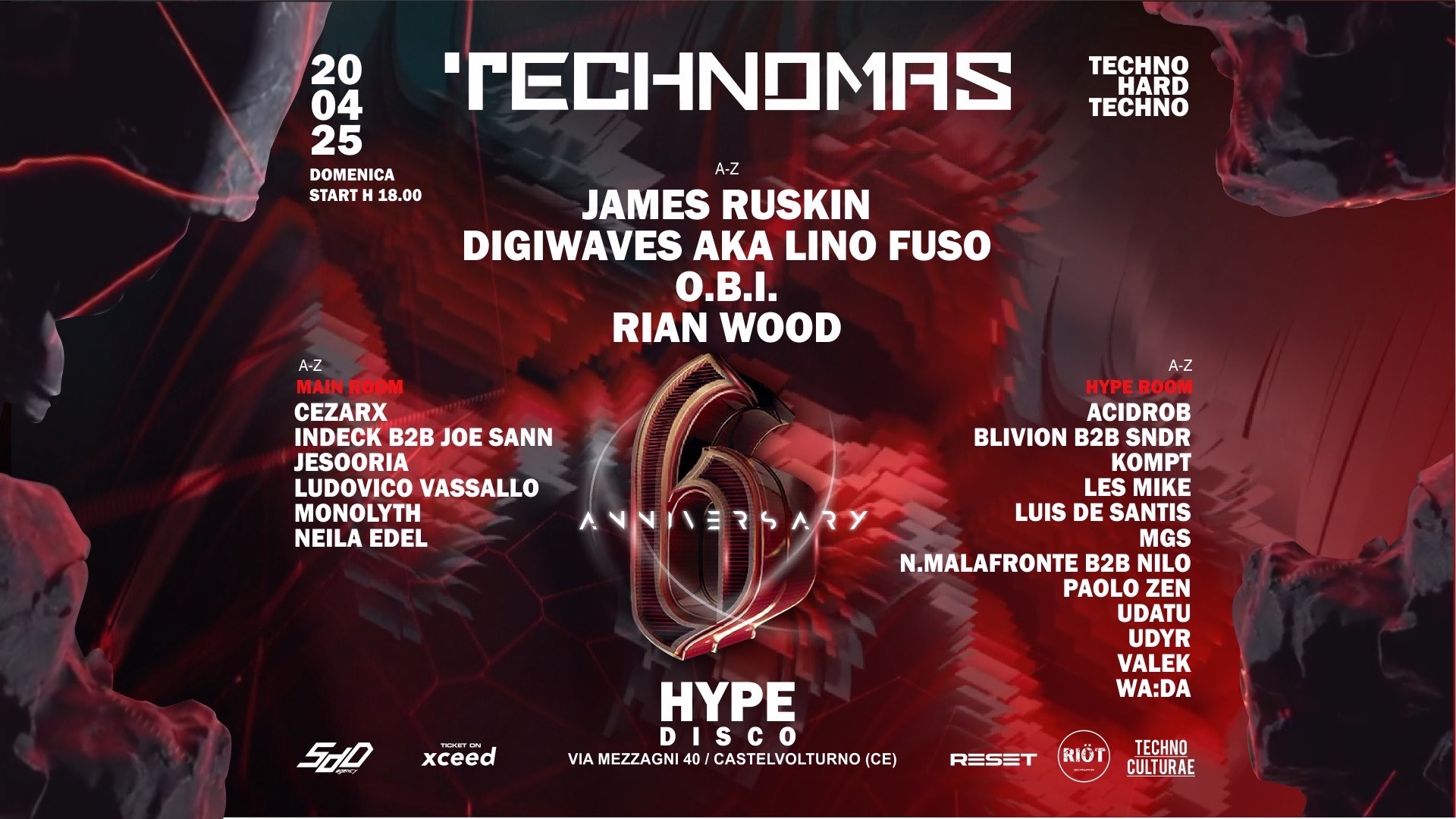 TECHNOMAS VI ANNIVERSARY 12h