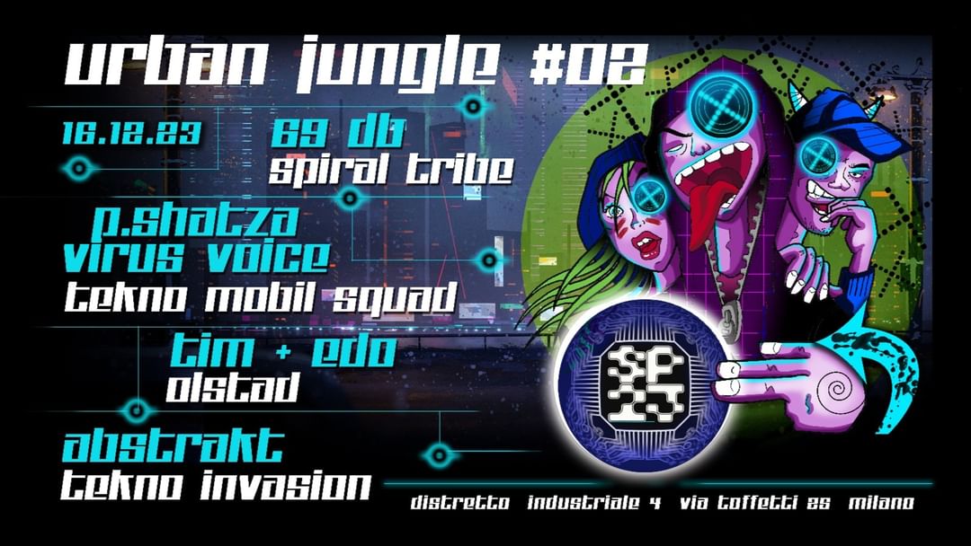 Cartel del evento Tekno Mobil Squad presentano URBAN JUNGLE